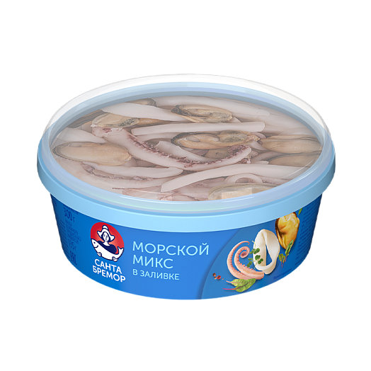 Seafood cocktail in brine “Morskoj miks”